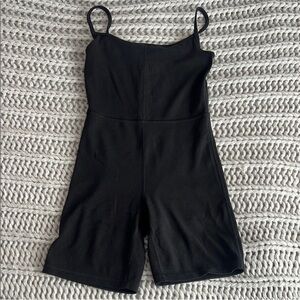 Aritzia Black Sleeveless Romper